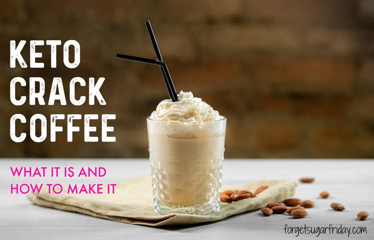 keto crack coffee keto coffee in front of a brick wall