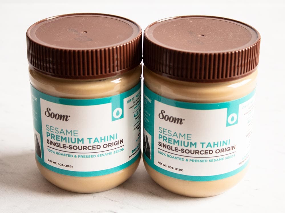 two soom tahini jars for keto diet