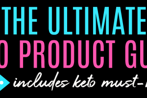 ultimate keto product guide header with arrow