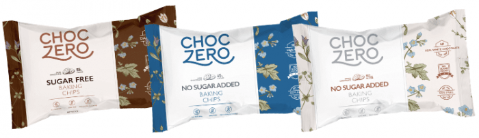 three bags of choczero chips