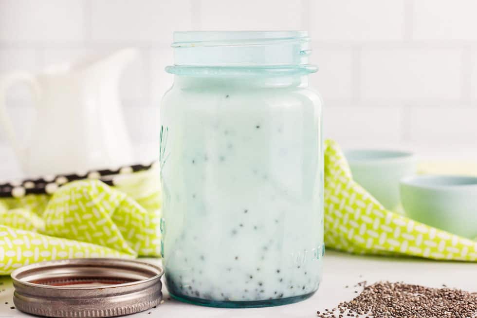 keto diet fiber bomb drink in mason jar