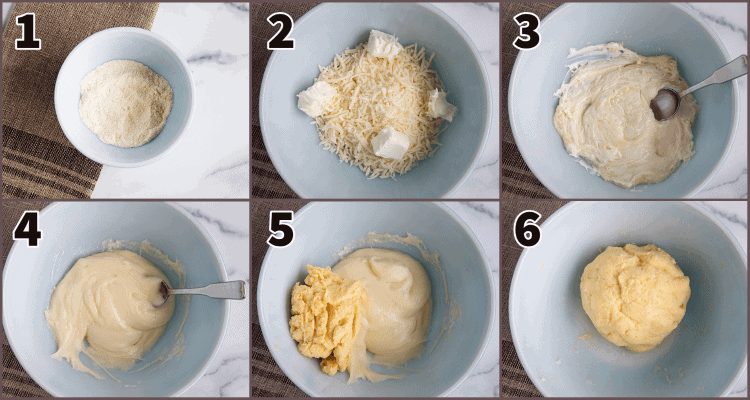 six steps to making keto fathead dough