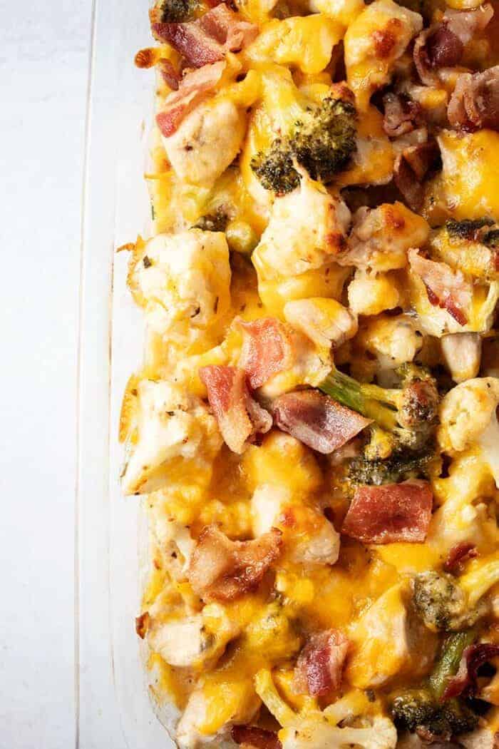 Keto Chicken Bacon Ranch Casserole